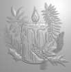 Picture of Crafter's Companion 3D Embossing Folder Μήτρα Για Ανάγλυφα - Christmas by Candlelight   