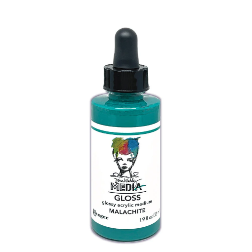 Picture of Dina Wakley Media Gloss Dropper | Ακρυλικό Χρώμα με Gloss Φινίρισμα, Malachite