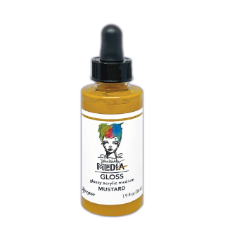 Picture of Dina Wakley Media Gloss Dropper | Ακρυλικό Χρώμα με Gloss Φινίρισμα, Mustard