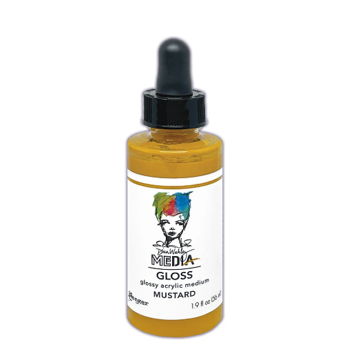 Picture of Dina Wakley Media Gloss Dropper | Ακρυλικό Χρώμα με Gloss Φινίρισμα, Mustard