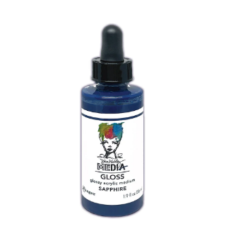 Picture of Dina Wakley Media Gloss Dropper | Ακρυλικό Χρώμα με Gloss Φινίρισμα, Sapphire