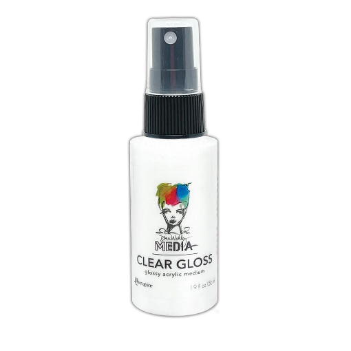 Picture of Dina Wakley Media Gloss Sprays Βερνίκι σε Σπρέι, Φινίρισμα Γκλος 56ml - Clear