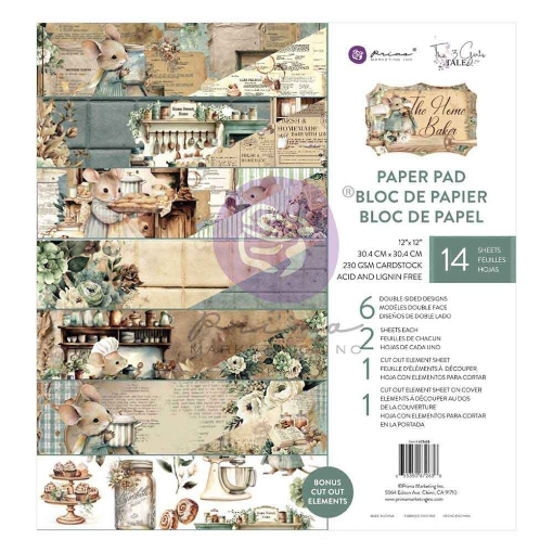 Picture of Prima Marketing  Συλλογή Χαρτιών Scrapbooking Διπλής Όψης 12" x 12" - The Home Baker