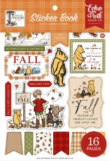 Picture of Echo Park Winnie the Pooh Autumn Sticker Book | Μπλοκ Αυτοκόλλητων 16 Σελίδων