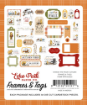 Picture of Echo Park Winnie the Pooh Autumn Frames & Tags | Cardstock Εφήμερσ 33 τεμ.