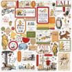 Picture of Echo Park Paper Collection Kit Συλλογή Χαρτιών Scrapbooking Διπλής Όψης 12" x 12" - Winnie the Pooh Autumn
