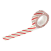 Picture of Echo Park Paper Washi Tape Χάρτινη Διακοσμητική Ταινία Washi - Christmas Express, Candy Cane Diagonal Stripe