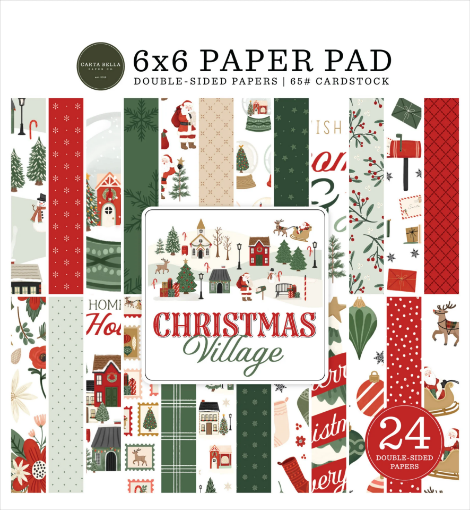 Picture of Carta Bella Paper Μπλοκ Scrapbooking Διπλής Όψης 6'' x 6'' - Christmas Village   
