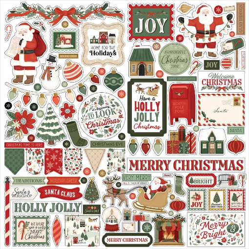 Picture of Carta Bella Paper  Collection Kit Συλλογή Χαρτιών Scrapbooking Διπλής Όψης 12" x 12" - Christmas Village   