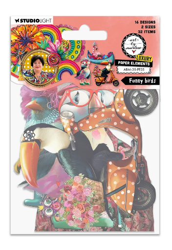 Picture of Studio Light Art By Marlene Luxury Paper Elements - Εφήμερα - Funny Birds, 32τεμ.