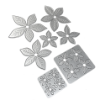 Picture of Elizabeth Craft Designs Festive Holly | Μήτρες Κοπής για 3D Αλεξανδρινά Λουλούδια, 7 τεμ.