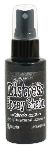Picture of Ranger Tim Holtz  Distress Stain Spray Ink - Black Soot