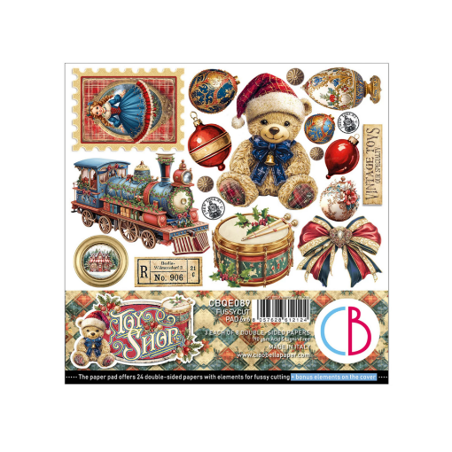 Picture of Ciao Bella Pad με Έτοιμα Προτυπωμένα Μοτίβα για Découpage & Κόψιμο 6" x 6" – Toy Shop