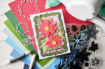 Picture of Sizzix Framelits Die & Stamp Set by 49 and Market - Σετ Σφραγίδες & Μήτρες Κοπής - Poinsettia Trio, 26τεμ. 