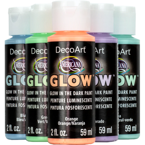 Picture of DecoArt Americana Glow In The Dark - Φωσφοριζέ Ακρυλικά Χρώματα 