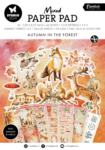 Picture of Studio Light Essentials Mixed Paper Pad Α5 – Autumn In The Forest