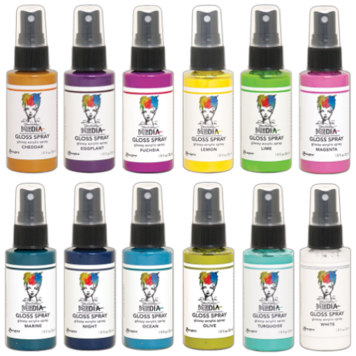 Picture of Dina Wakley Media Gloss Sprays Ακρυλικό Χρώμα σε Σπρέι, Φινίρισμα Γκλος