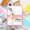 Picture of Pinkfresh Studio Clear Stamps | Διάφανες Σφραγίδες με Cocktails - Cheers, 8 τεμ.