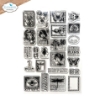 Picture of Elizabeth Craft Designs Planner Essentials | Διάφανες Σφραγίδες με Vintage Γραμματόσημα - Botanical Blend Postage Stamps 3, 24 τεμ.