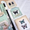 Picture of Elizabeth Craft Designs Planner Essentials | Διάφανες Σφραγίδες με Vintage Γραμματόσημα - Botanical Blend Postage Stamps 3, 24 τεμ.
