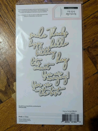 Picture of Pinkfresh Studio Hot Foil Plate - Μήτρα Χρυσοτυπίας - Fancy Script Words