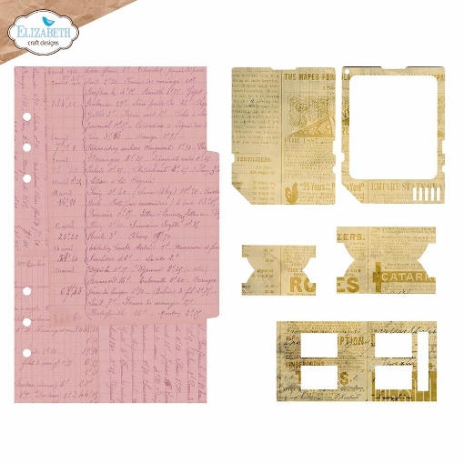 Picture of Elizabeth Craft Designs Planner Essentials Μήτρες Κοπής - Botanical Blend, Page With Large Tab 2, 13τεμ. 