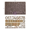 Picture of Prima Marketing Finnabair Imaginarium Decor Moulds - Καλούπι Σιλικόνης 5" x 8" - Letterpress Numbers