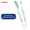 Picture of Zebra Mildliner Brush Warm | Διπλοί Μαρκαδόροι Brush & Fine – 5τεμ.