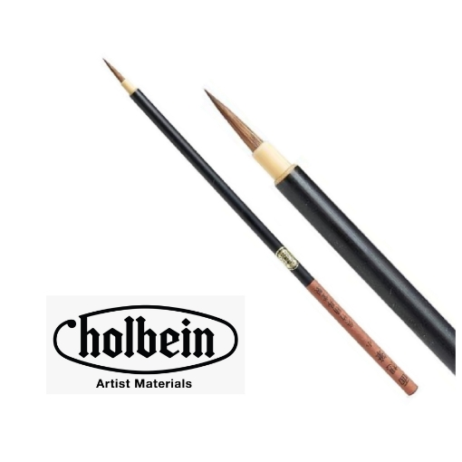 Picture of Holbein Traditional Japanese Menso Brushes – Πινέλα Λεπτομέρειας Kolinsky για Ακουαρέλα & Μελάνι
