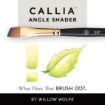 Picture of Willow Wolfe Callia Artist Mixed Media Try-It Brush Set -  Σετ Πινέλα Για Mixed Media - Σετ 600: Spotter, Filbert, Chisel, Angle, 4τεμ.
