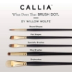 Picture of Willow Wolfe Callia Artist Brush Set -  Σετ Πινέλα Για Ακουαρέλα - Σετ 900: Watercolor Flowers, Rounds and Filbert, 4τεμ.