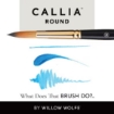 Picture of Willow Wolfe Callia Artist Mixed Media Starter Brush Set - Σετ Πινέλα για Mixed Media - Σετ 100: Liner, Round, Angle, Flat, 4τεμ.