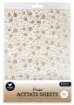 Picture of Studio Light Christmas Essentials Acetate Sheets A4 - Φύλλα Ασετάτ - Snowflakes, Gold, 6τεμ. 