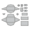 Picture of Spellbinders Etched Dies – Mini Envelopes 2, Σετ Μήτρες Κοπής Μίνι Φακέλων, 12τμχ