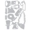 Picture of Sizzix Thinlits Tim Holtz Μήτρες Κοπής – Festive Things, 12τεμ.