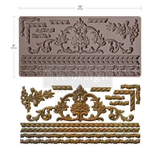 Picture of Re-Design with Prima Regal Flourish  5'' x 10'' Decor Moulds - Καλούπι Σιλικόνης 