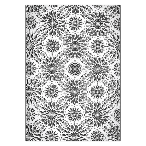 Picture of Sizzix Tim Holtz 3D Texture Fades Embossing Folder Μήτρα Για Ανάγλυφα A5  - Kaleidoscope Large