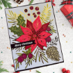 Picture of Spellbinders Glimmer Hot Foil Plate and Stencil Bundle - Σετ: Μήτρα Χρυσοτυπίας και Στένσιλ - Full Bloom Poinsettia, 6τεμ. 