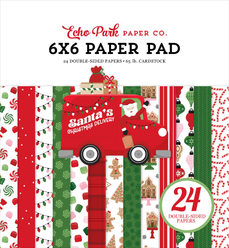 Picture of Echo Park Paper Μπλοκ Scrapbooking Διπλής Όψης 6'' x 6'' - Santa's Christmas Delivery  
