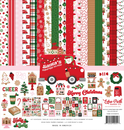Picture of Echo Park Collection Kit 12"x12" | Συλλογή Χαρτιών Santa’s Christmas Delivery