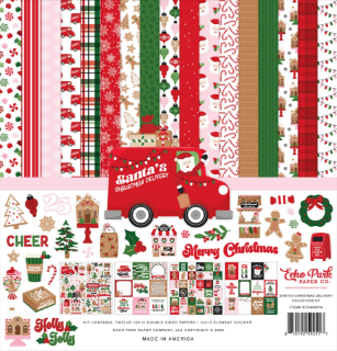 Picture of Echo Park Paper Collection Kit Συλλογή Χαρτιών Scrapbooking Διπλής Όψης 12" x 12" - Santa's Christmas Delivery  