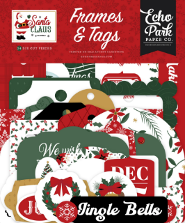 Picture of Echo Park Paper Διακοσμητικά Cardstock Εφήμερα - Santa Claus, Frames & Tags, 34τεμ. 