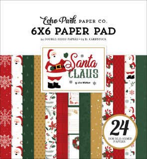 Picture of Echo Park Paper Μπλοκ Scrapbooking Διπλής Όψης 6'' x 6''- Santa Claus 