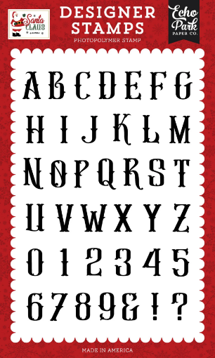 Picture of Echo Park Paper Διάφανες Σφραγίδες - Santa Claus, Antique Alphabet, 39τεμ.