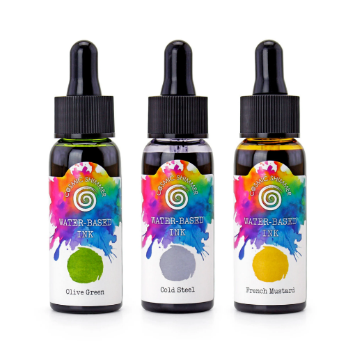 Picture of Katy Sue Designs Cosmic Shimmer Water-Based Inks 29ml - Σετ με Shimmer Υδατοδιαλυτά Μελάνια - Elemental, 3τεμ.