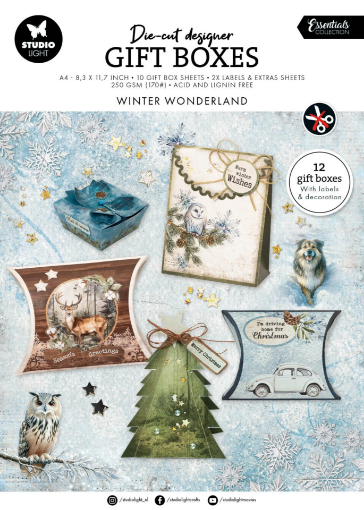 Picture of Winter Wonderland Essentials Die-cut Designer Gift Boxes - Έτοιμα Κουτιά Δώρων, 12 τεμ. 