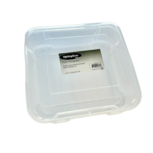 Picture of HobbyGros Plastic Storage Box - Fits 6" x 6'' Paper - Κουτί Οργάνωσης και Αποθήκευσης για Χαρτιά Scrapbooking 6" x 6"
