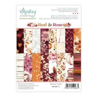 Picture of Mintay Papers Add-On Μπλοκ Scrapbooking Διπλής Όψης 6'' X 8" - Rust & Rose