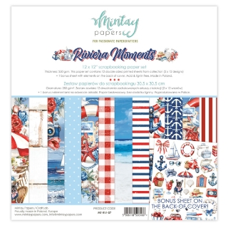 Picture of Mintay Papers Συλλογή Scrapbooking Διπλής Όψης 12'' X 12" - Riviera Moments