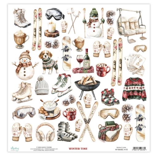 Picture of Mintay Papers Διακοσμητικά Basic Elements 12" x 12" - Winter Time, 40τεμ.